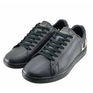 ラコステ LACOSTE スニーカー 黒 金 carnaby evo 0120