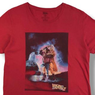 バック・トゥ・ザ・フューチャー2 ムービーTシャツ レッド XL 186(Tシャツ/カットソー(半袖/袖なし))