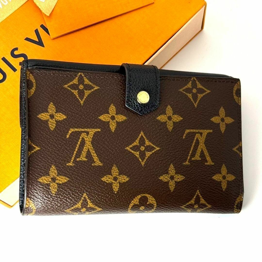 LOUIS VUITTON(ルイヴィトン)の美品 ルイヴィトン モノグラム ポルトフォイユ パラス コンパクト 黒 折り財布 レディースのファッション小物(財布)の商品写真