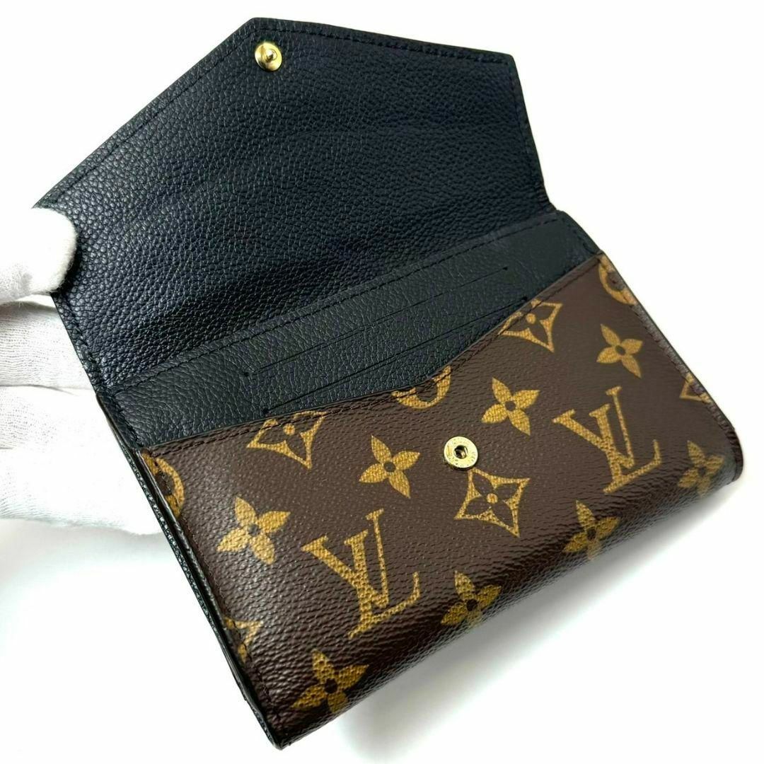 LOUIS VUITTON(ルイヴィトン)の美品 ルイヴィトン モノグラム ポルトフォイユ パラス コンパクト 黒 折り財布 レディースのファッション小物(財布)の商品写真