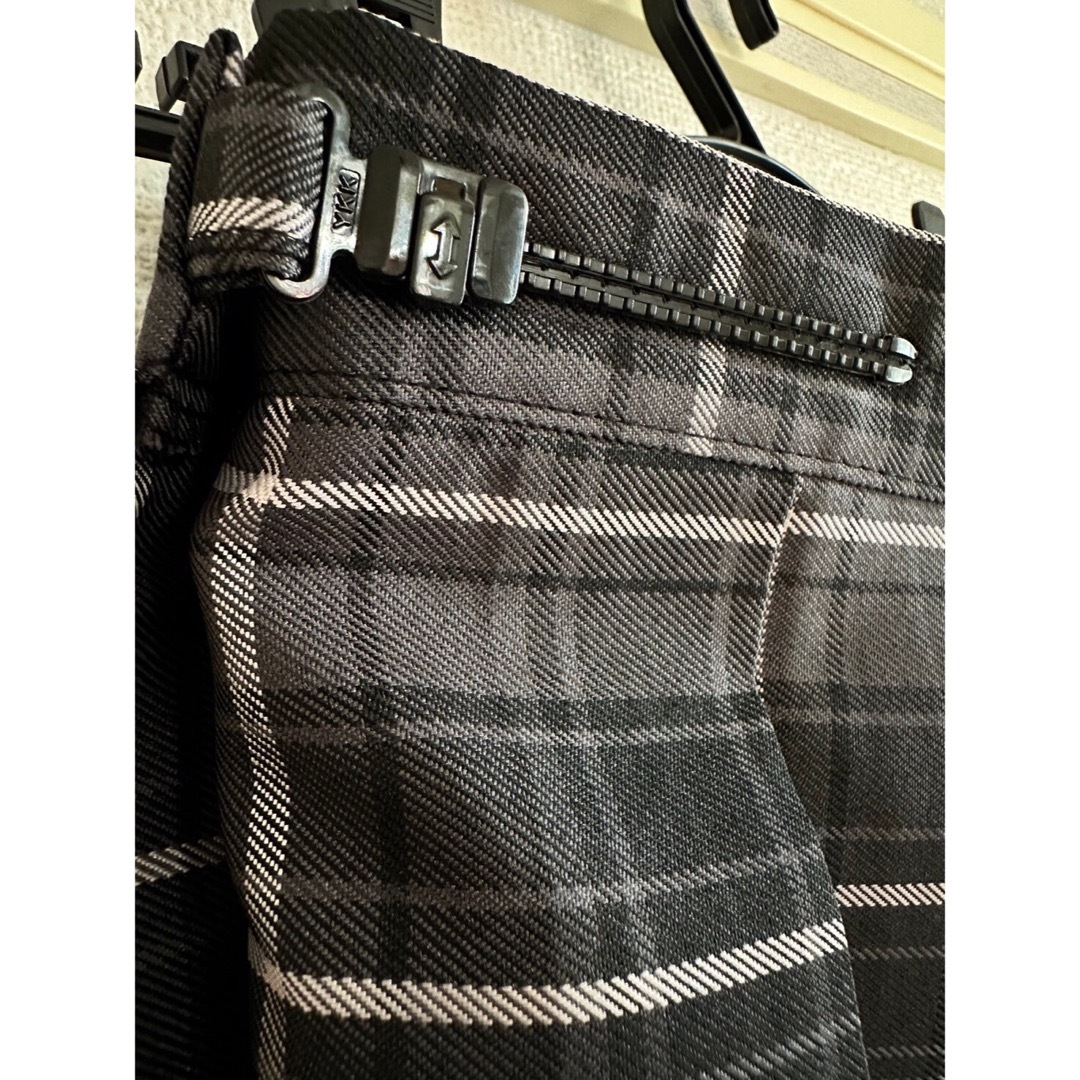 【制服L】 高校 スカート リボン付き チェック柄 コスプレ 高校制服2点セット レディースのスカート(ひざ丈スカート)の商品写真