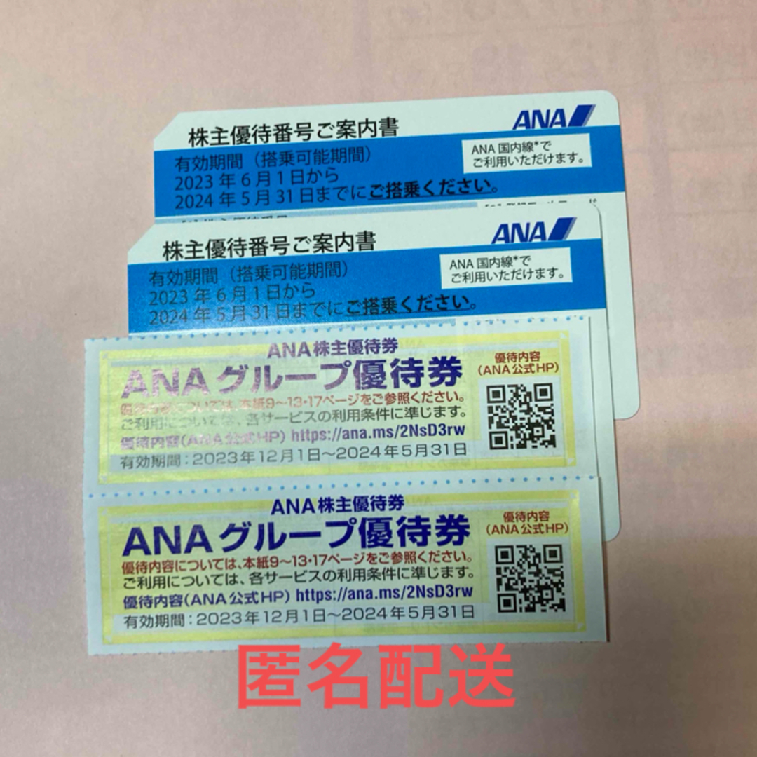 ANA(全日本空輸)(エーエヌエー(ゼンニッポンクウユ))のANA 株主優待券　2枚 チケットの優待券/割引券(その他)の商品写真