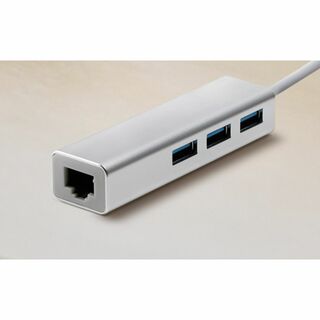 【新品】LANアダプター USB2.0/Type-C/コンパクト/軽量/アルミ(その他)