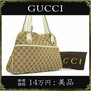 グッチ(Gucci)の【全額返金保証・送料無料】グッチのショルダーバッグ・正規品・美品・GGキャンバス(ショルダーバッグ)