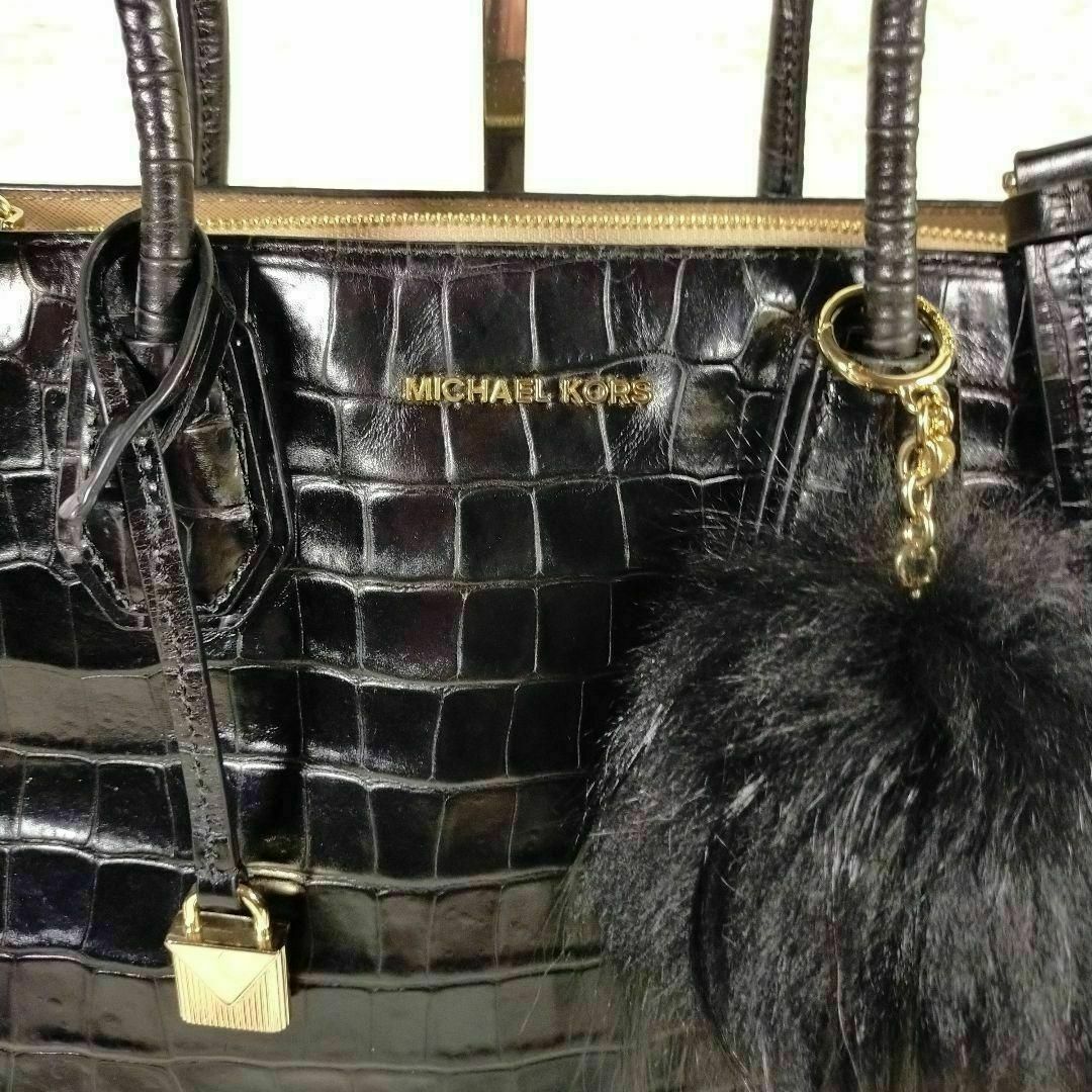 Michael Kors(マイケルコース)の【MICHAEL KORS】マイケルコースショルダーバッグ　クロコ　✨美品✨ レディースのバッグ(ショルダーバッグ)の商品写真