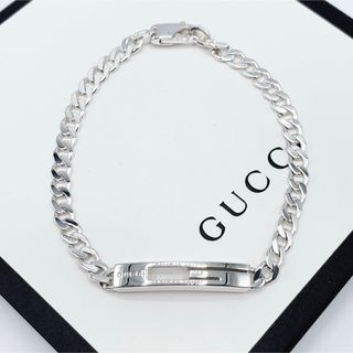 グッチ(Gucci)の【鏡面仕上】GUCCI ブレスレット　カットアウトG インターロッキング　17号(ブレスレット)