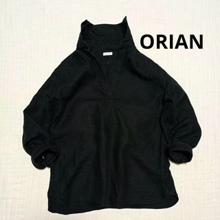 オリアン(ORIAN)のORIAN オリアン イタリア製 リネン スキッパー シャツ ７分袖 ブラウス(シャツ/ブラウス(長袖/七分))