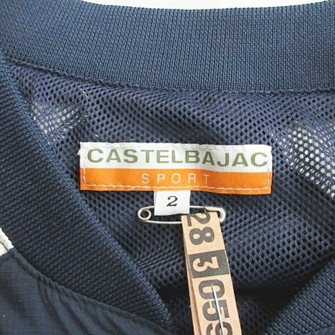 CASTELBAJAC(カステルバジャック)のカステルバジャック ジャケット スニード ゴルフ 半袖 ジップ ネイビー 紺 2 スポーツ/アウトドアのゴルフ(ウエア)の商品写真