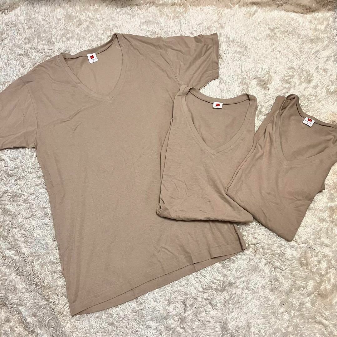 Hanes(ヘインズ)の希少サイズ未使用【Hanes ヘインズ】3枚セットメッシュ半袖Tシャツ綿コットン メンズのトップス(Tシャツ/カットソー(半袖/袖なし))の商品写真