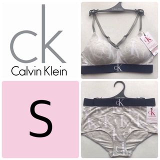 カルバンクライン(Calvin Klein)のレア 新品 下着 USA カルバンクライン カップ ブラ ショーツ セット S(ブラ&ショーツセット)