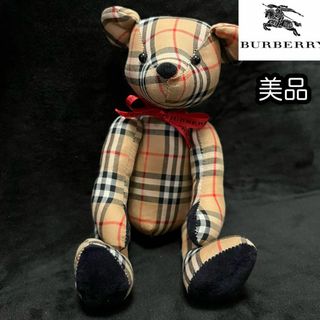 バーバリー(BURBERRY)の美品【BURBERRY バーバリー】ノバチェックテディベア ぬいぐるみ 総柄クマ(ぬいぐるみ)