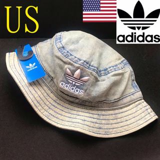 アディダス(adidas)のレア【新品】アディダス キャップ USA デニム バケット ハット 帽子 (ハット)