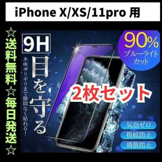 iPhone11pro X XS ブルーライトカット iPhone フィルム