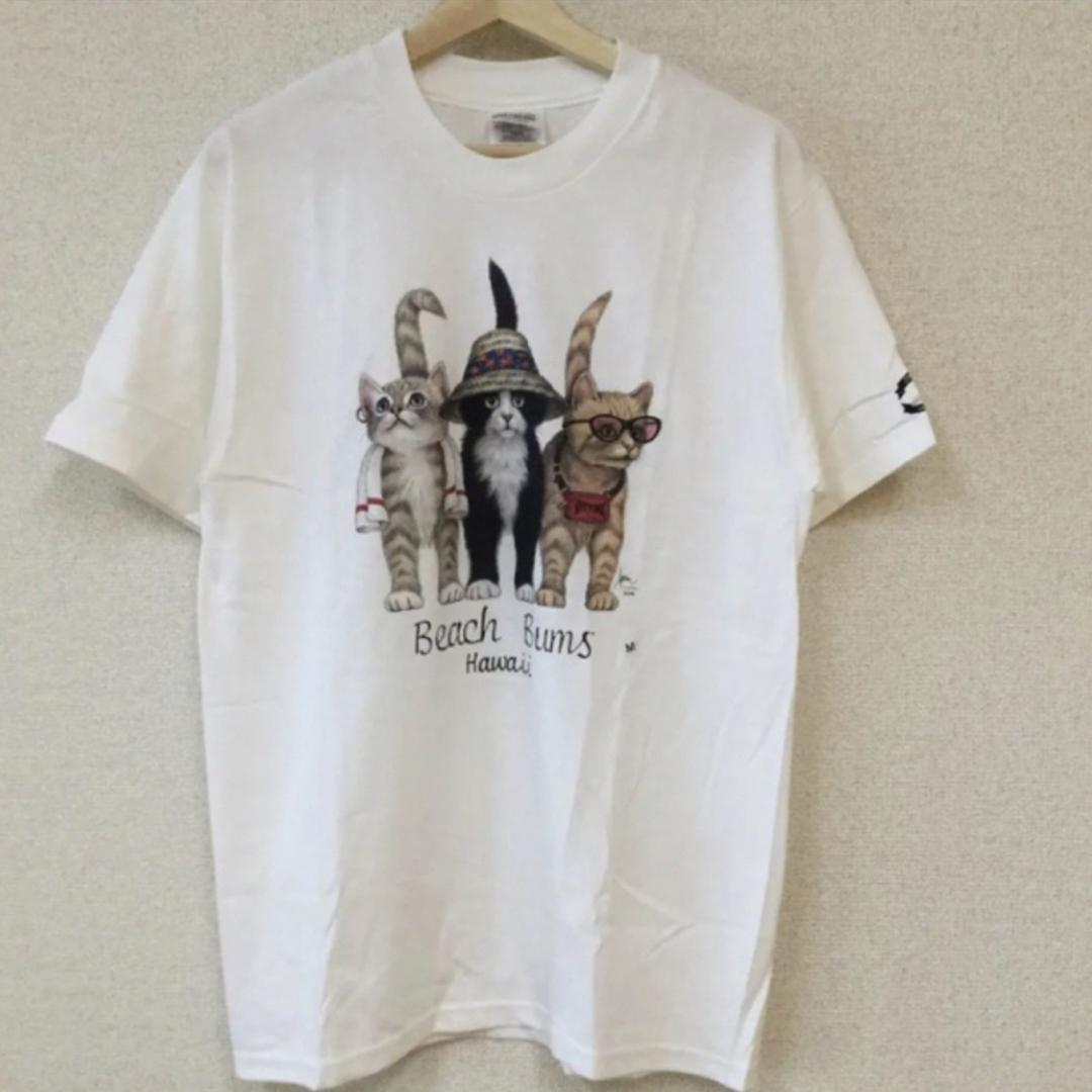 Hanes(ヘインズ)のヘインズ tシャツ 古着 tシャツ ヴィンテージ  tシャツ 猫 tシャツ メンズのトップス(Tシャツ/カットソー(半袖/袖なし))の商品写真