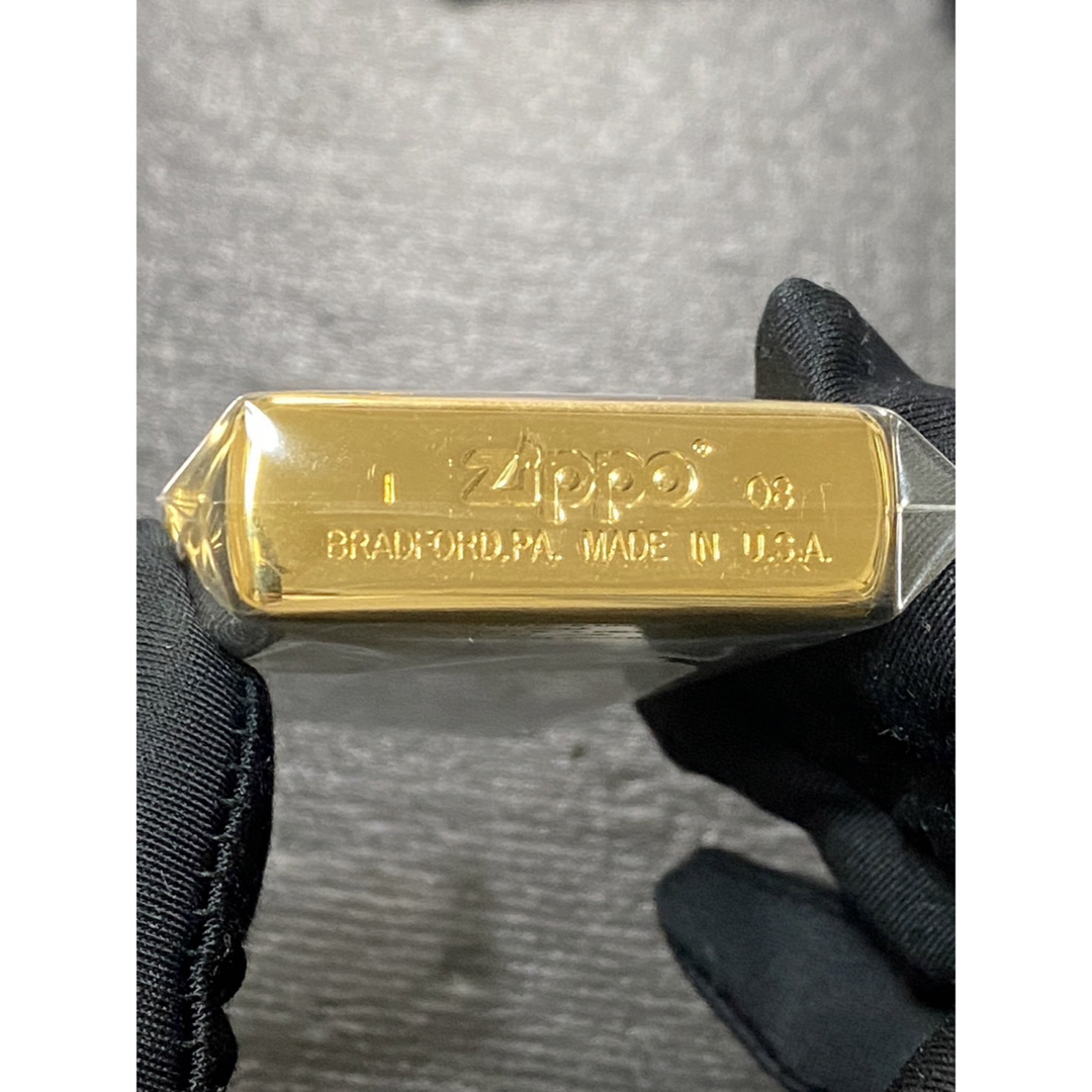 zippo WBC GOLD 限定品 ゴールド 両面デザイン 2008年製 メンズのメンズ その他(その他)の商品写真