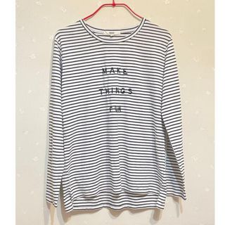 OZOC 古着 tシャツ 長袖 tシャツ 長袖 カットソー ボーダー tシャツ