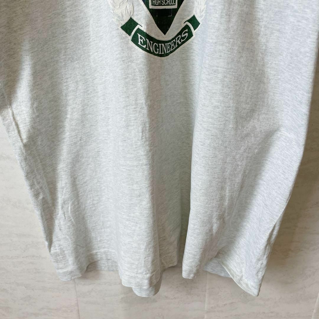 メイドインUSA　シングルステッチ　ビンテージＴシャツ　緑ががかった灰色　古着 メンズのトップス(Tシャツ/カットソー(半袖/袖なし))の商品写真