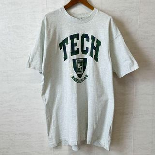 メイドインUSA　シングルステッチ　ビンテージＴシャツ　緑ががかった灰色　古着(Tシャツ/カットソー(半袖/袖なし))