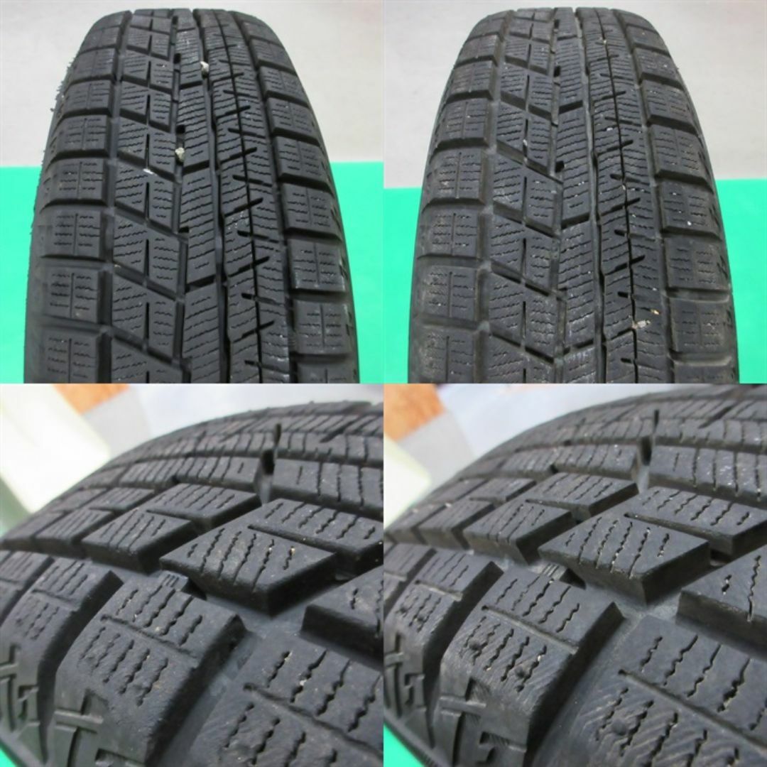 良品 ルークス155/65R13 2022年バリ山スタッドレス ライフ ワゴンR 自動車/バイクの自動車(タイヤ・ホイールセット)の商品写真