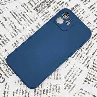 iPhone 12 シリコンケース (07) サファイアブルー(iPhoneケース)