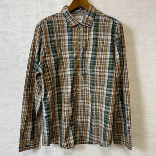 エルエルビーン(L.L.Bean)のLLBEANエルエルビーン　サイズＭ　ベンチレーション　フィッシングシャツ　古着(シャツ)