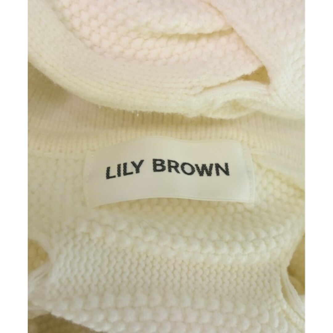 Lily Brown(リリーブラウン)のLILY BROWN リリーブラウン ニット・セーター F 白 【古着】【中古】 レディースのトップス(ニット/セーター)の商品写真