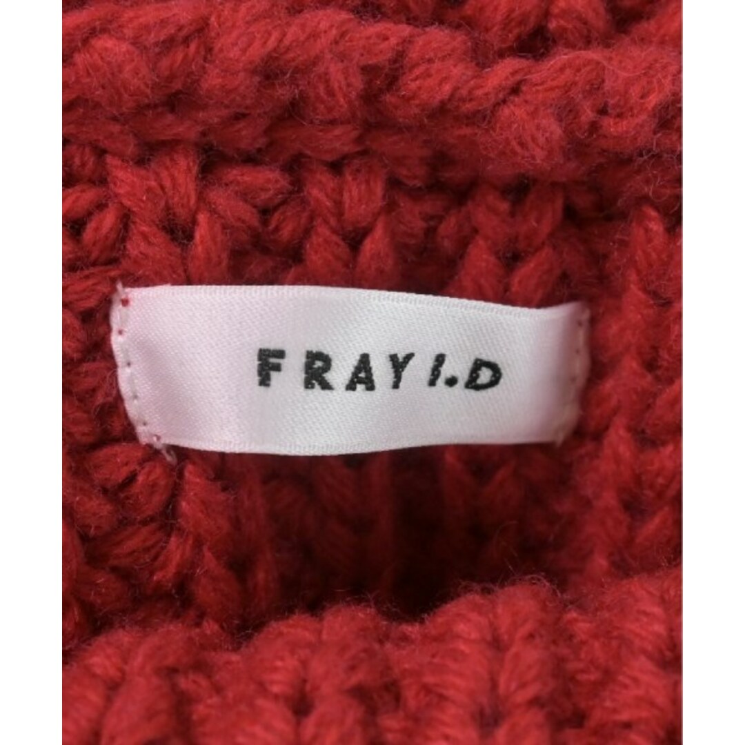 FRAY I.D(フレイアイディー)のFRAY I.D フレイアイディー ニット・セーター ONE 赤 【古着】【中古】 レディースのトップス(ニット/セーター)の商品写真