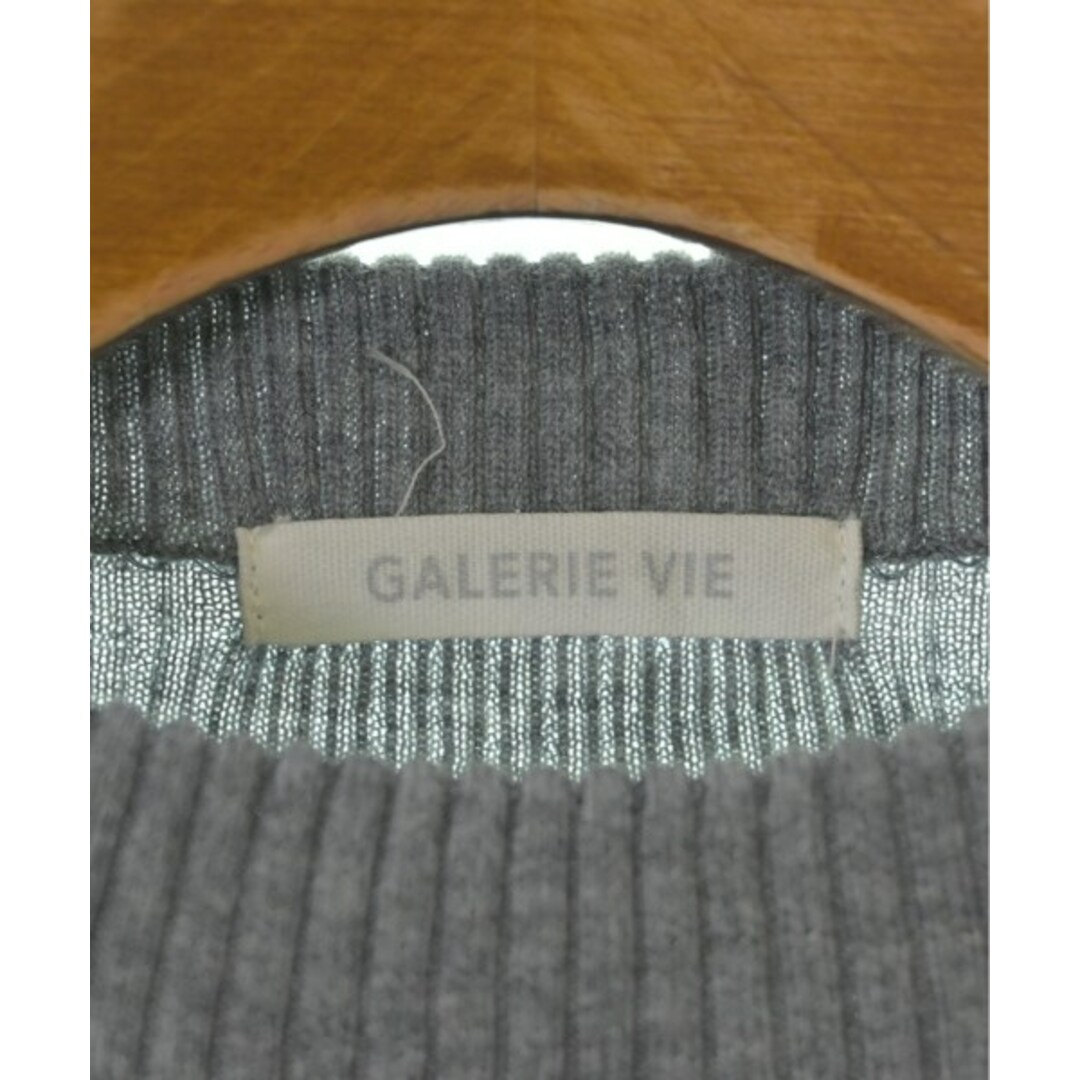 GALERIE VIE(ギャルリーヴィー)のGALERIE VIE ギャラリーヴィー ニット・セーター F グレー 【古着】【中古】 レディースのトップス(ニット/セーター)の商品写真