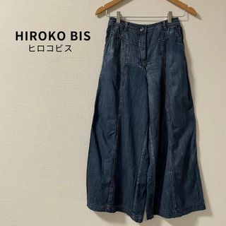 HIROKO BIS - HIROKO BIS ヒロコビス ワイドパンツ ガウチョ ウエストゴム