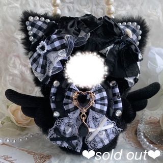 ❤︎ぬい服　着ぐるみ　10cm ねこちゃん❤︎꒰バッグチャーム付き꒱(その他)