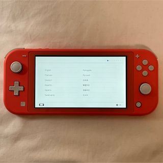 ニンテンドースイッチ(Nintendo Switch)のNintendo Switch Lite コーラル　本体のみ(携帯用ゲーム機本体)