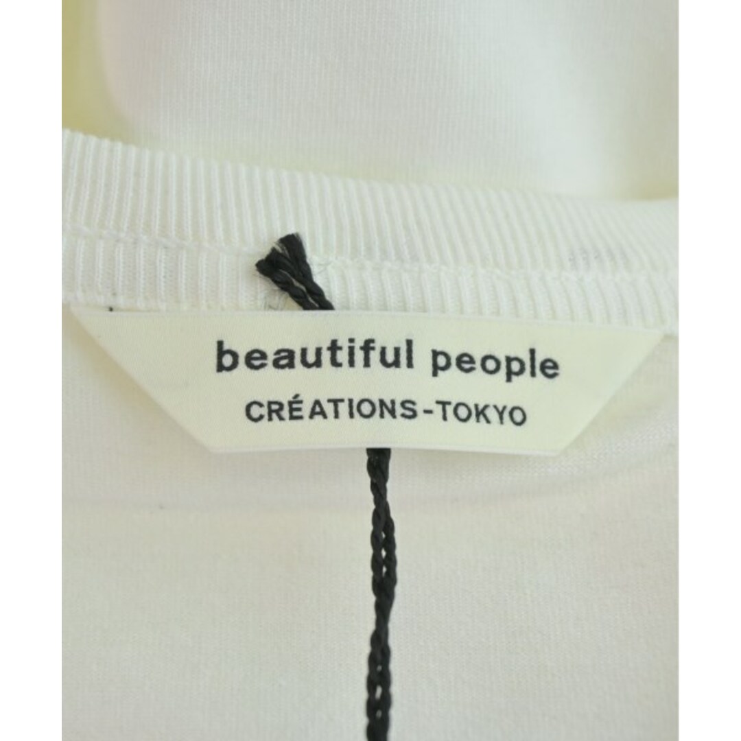 beautiful people(ビューティフルピープル)のbeautiful people Tシャツ・カットソー 200(XL位) 白 【古着】【中古】 メンズのトップス(Tシャツ/カットソー(半袖/袖なし))の商品写真