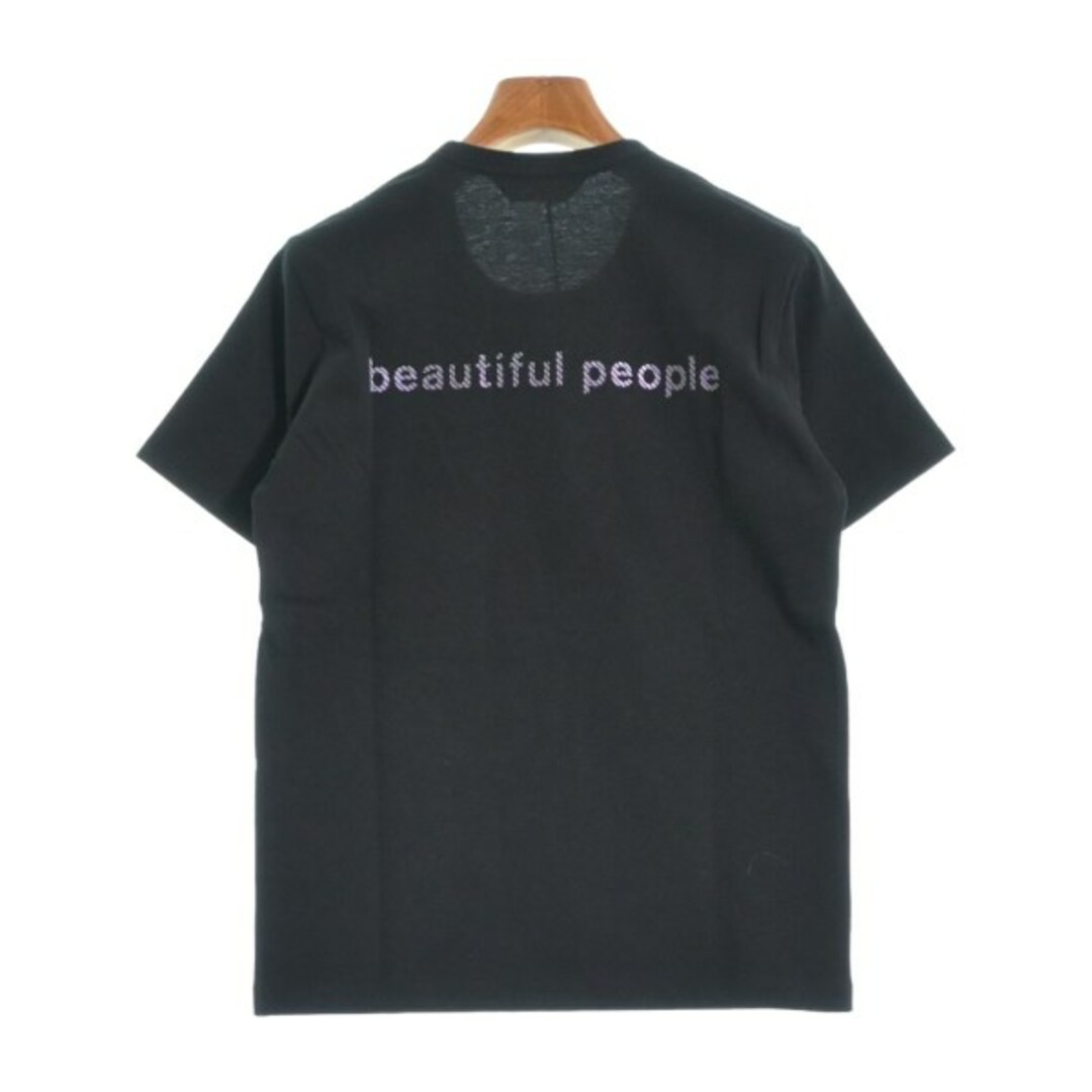 beautiful people(ビューティフルピープル)のbeautiful people Tシャツ・カットソー 160(L位) 黒 【古着】【中古】 レディースのトップス(カットソー(半袖/袖なし))の商品写真