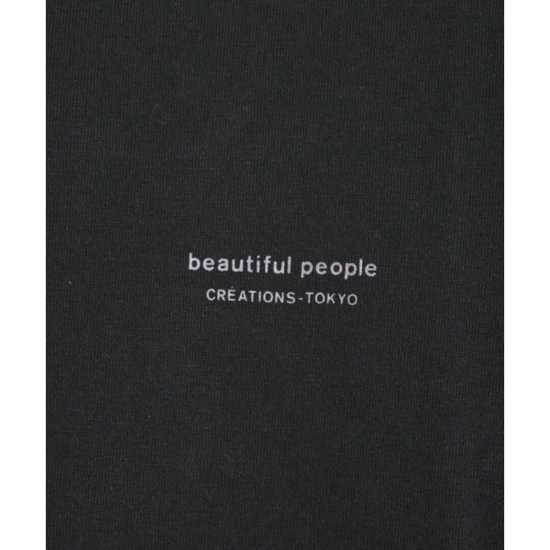 beautiful people(ビューティフルピープル)のbeautiful people Tシャツ・カットソー 160(L位) 黒 【古着】【中古】 レディースのトップス(カットソー(半袖/袖なし))の商品写真