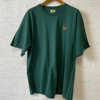 ビンテージ　シングルステッチ　緑グリーン　オーバーサイズＸＬ　半袖Ｔシャツ　古着(Tシャツ/カットソー(半袖/袖なし))