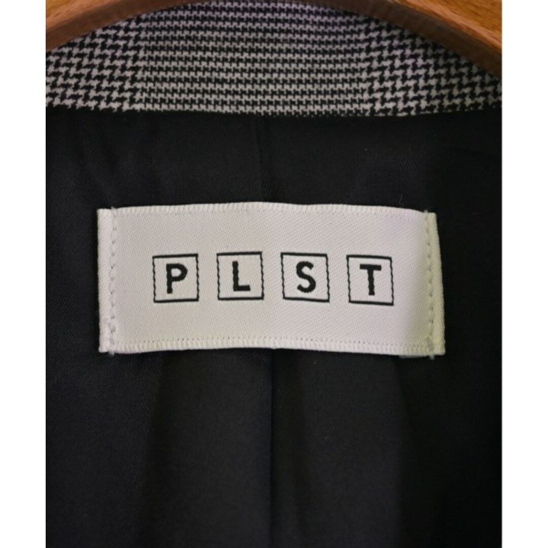 PLST(プラステ)のPLST プラステ カジュアルジャケット XS グレーx黒(グレンチェック) 【古着】【中古】 レディースのジャケット/アウター(テーラードジャケット)の商品写真