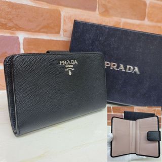 PRADA - 希少 美品PRADA☆鑑定済☆サフィアーノ1ML225 黒 プラダ財布