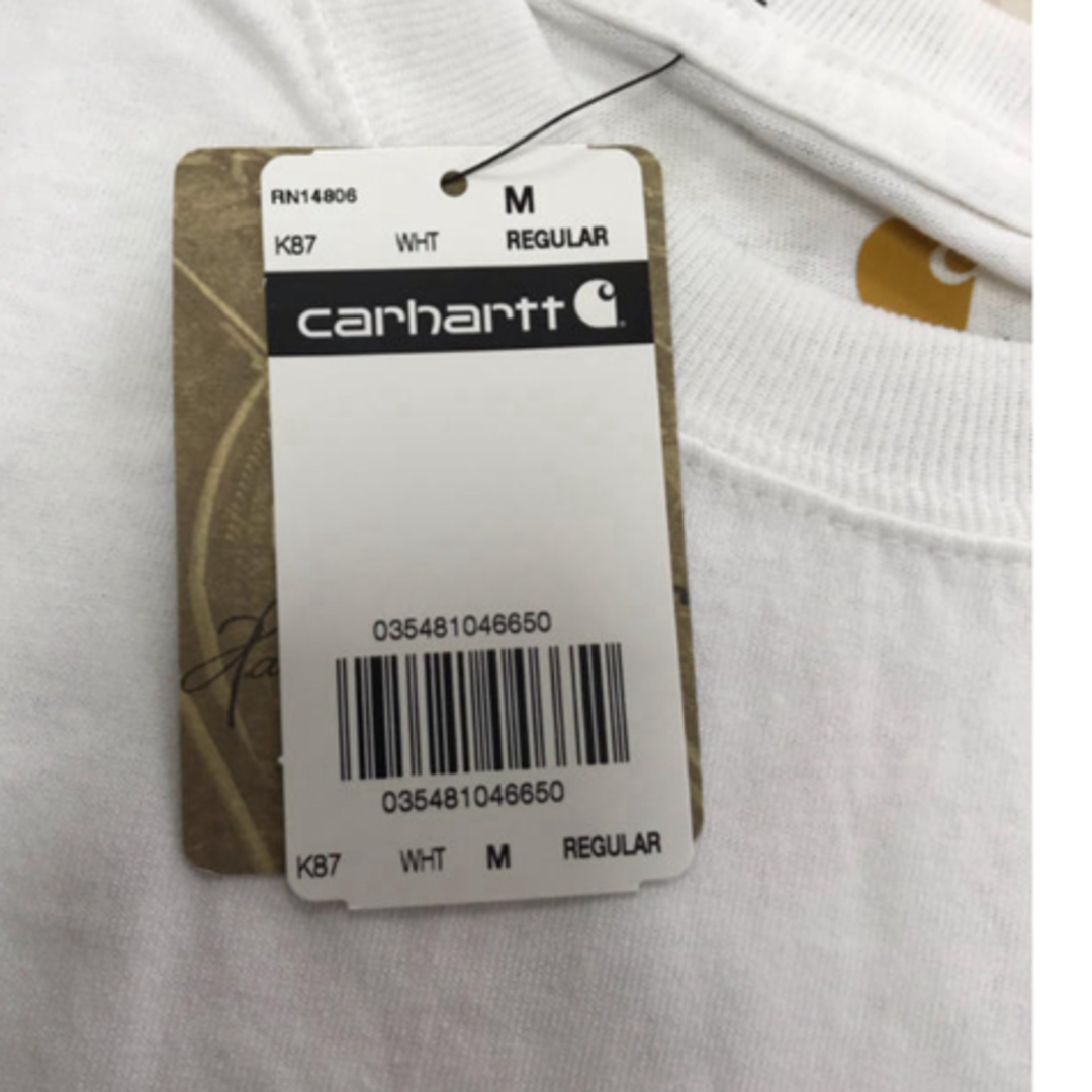 carhartt(カーハート)のCarhartt K87 カーハート ポケT WHITE 白 M wip メンズのトップス(Tシャツ/カットソー(半袖/袖なし))の商品写真