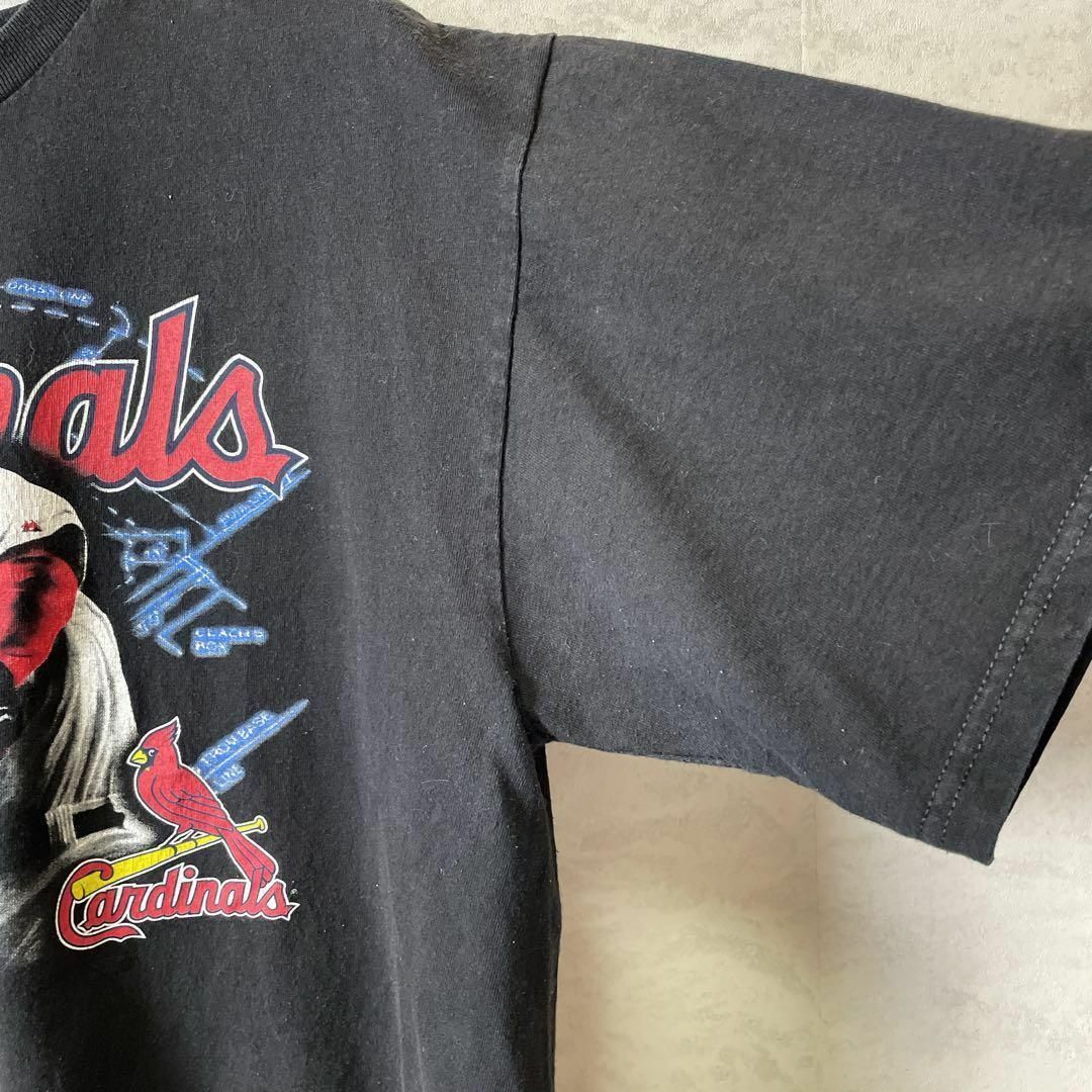 MLB(メジャーリーグベースボール)のメジャーリーグ　オーバーサイズＬ　カージナルズ　黒ブラック　メンズ　古着 メンズのトップス(Tシャツ/カットソー(半袖/袖なし))の商品写真