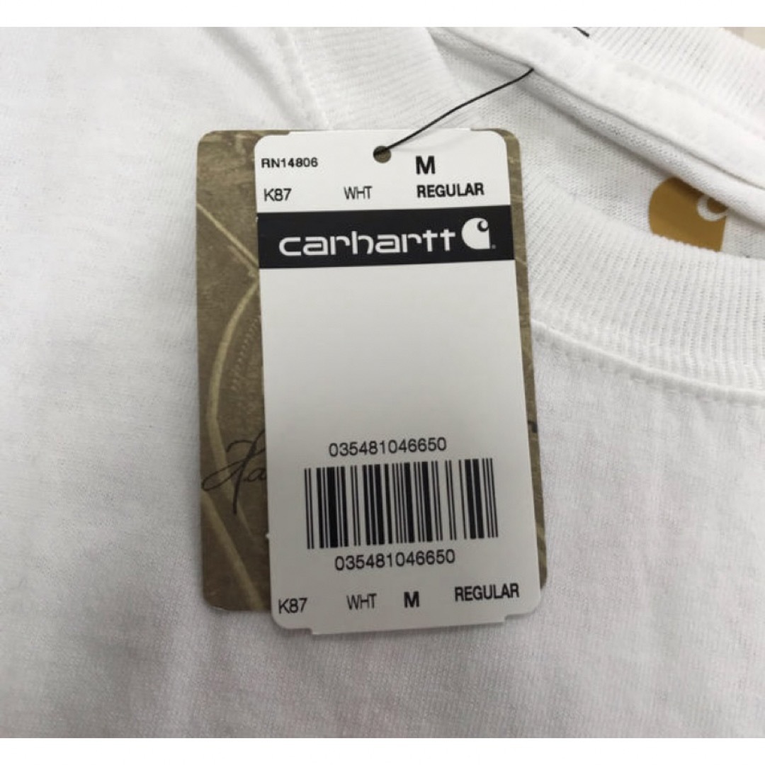 carhartt(カーハート)のCarhartt K87 カーハート ポケT WHITE 白 M wip メンズのトップス(Tシャツ/カットソー(半袖/袖なし))の商品写真