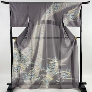 訪問着 身丈166cm 裄丈67cm 正絹 秀品 【中古】(着物)