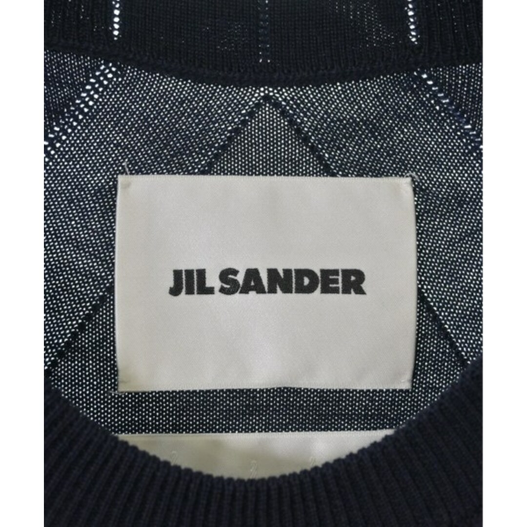 Jil Sander(ジルサンダー)のJIL SANDER ジルサンダー ニット・セーター 36(XS位) 紺 【古着】【中古】 レディースのトップス(ニット/セーター)の商品写真