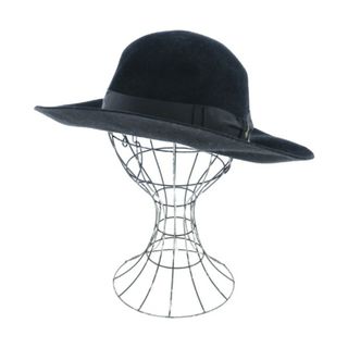 ボルサリーノ(Borsalino)のBorsalino ボルサリーノ ハット 58 黒 【古着】【中古】(ハット)