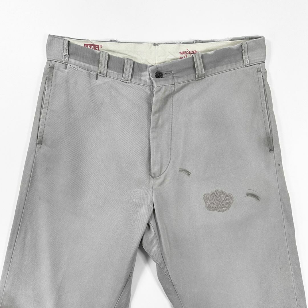 Levi's - 希少◎USA製 初期 LVC TAB TWILL 50s グレー チノ W33 Levi's - 希少◎USA製 初期 LVC TAB TWILL 50s グレー チノ W33