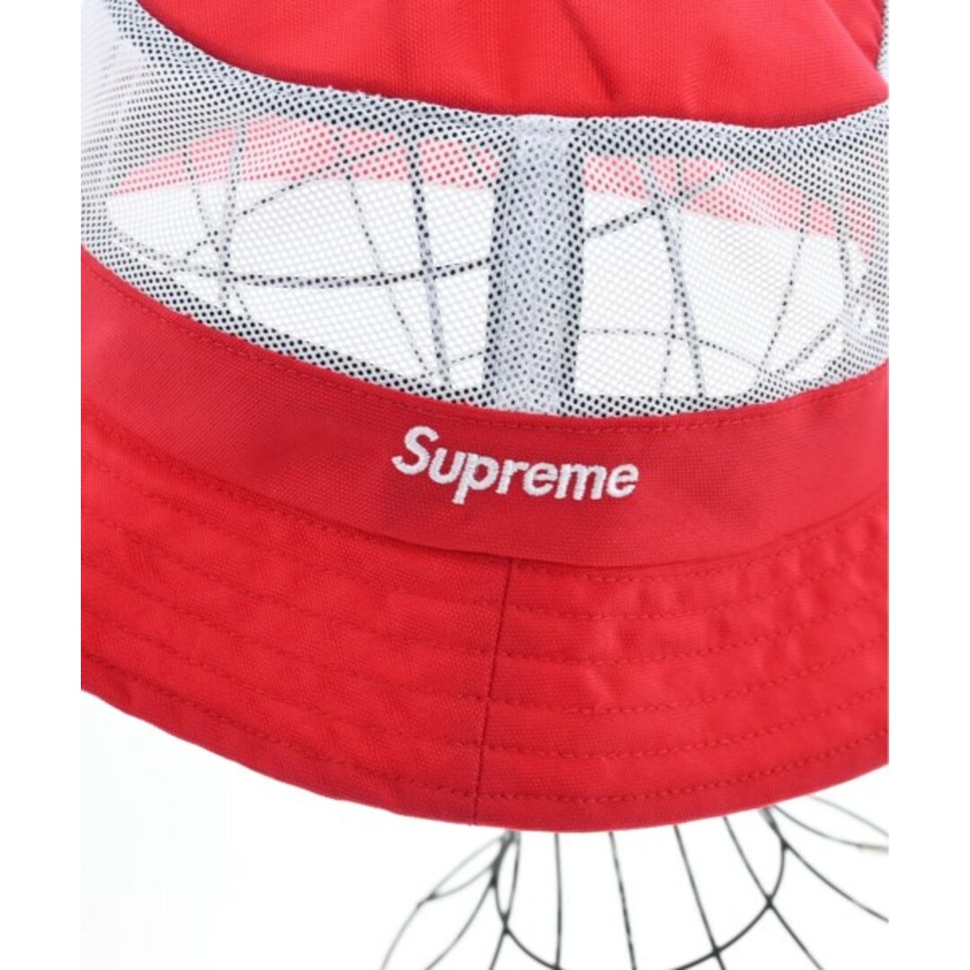 Supreme(シュプリーム)のSupreme シュプリーム ハット M/L 赤x白 【古着】【中古】 メンズの帽子(ハット)の商品写真