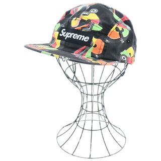 シュプリーム(Supreme)のSupreme シュプリーム キャップ - 黒x黄x緑(総柄) 【古着】【中古】(キャップ)