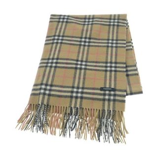 バーバリー(BURBERRY)のBURBERRY バーバリー ストール - ベージュx黒x白等(チェック) 【古着】【中古】(ストール/パシュミナ)