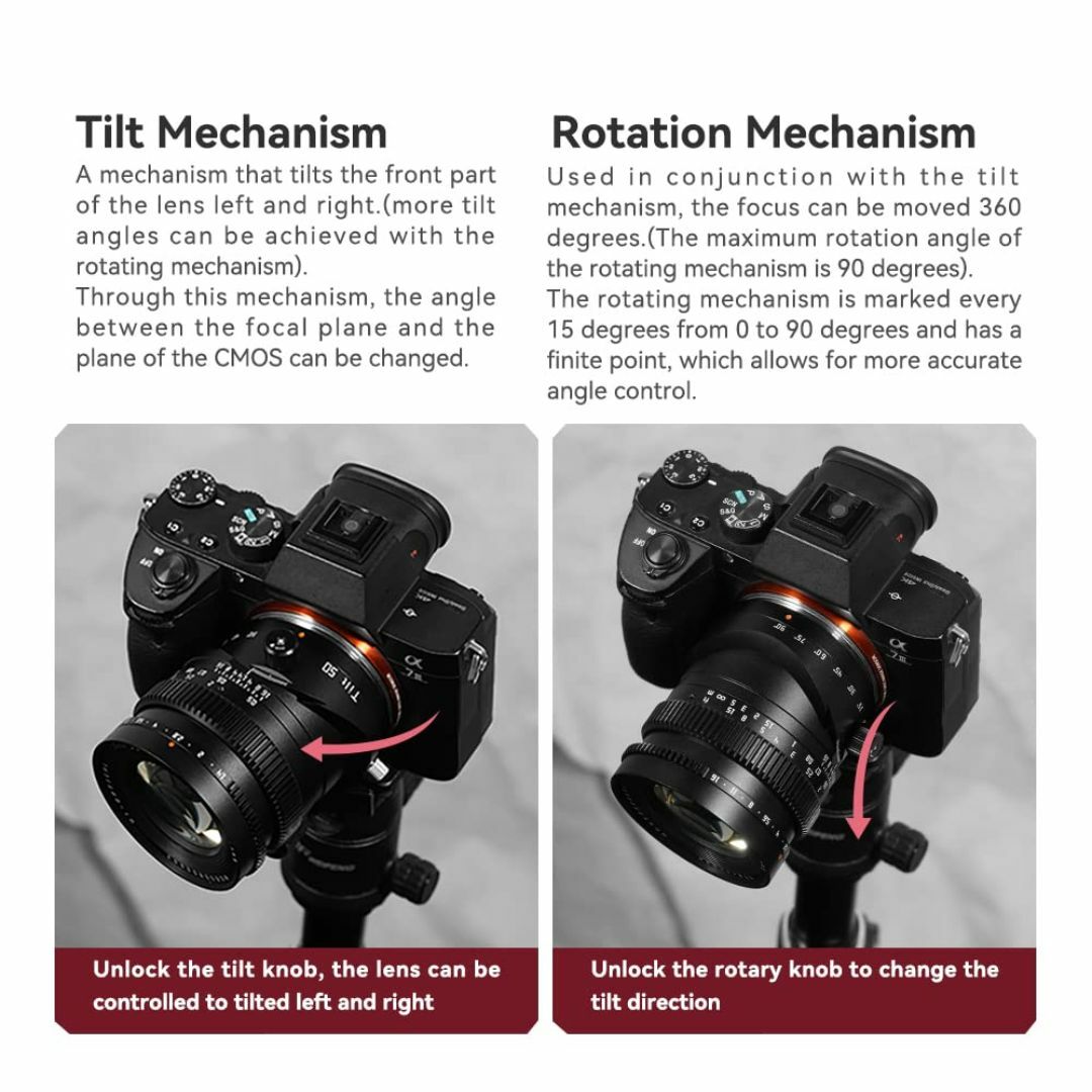 【サイズ:Eマウント】TTArtisan 50mm F1.4 ティルトレンズ フ スマホ/家電/カメラのカメラ(その他)の商品写真