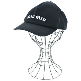 miumiu - Miu Miu ミュウミュウ キャップ M 黒 【古着】【中古】