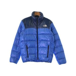 THE NORTH FACE ダウンジャケット/ダウンベスト S 青 【古着】【中古】(ダウンジャケット)